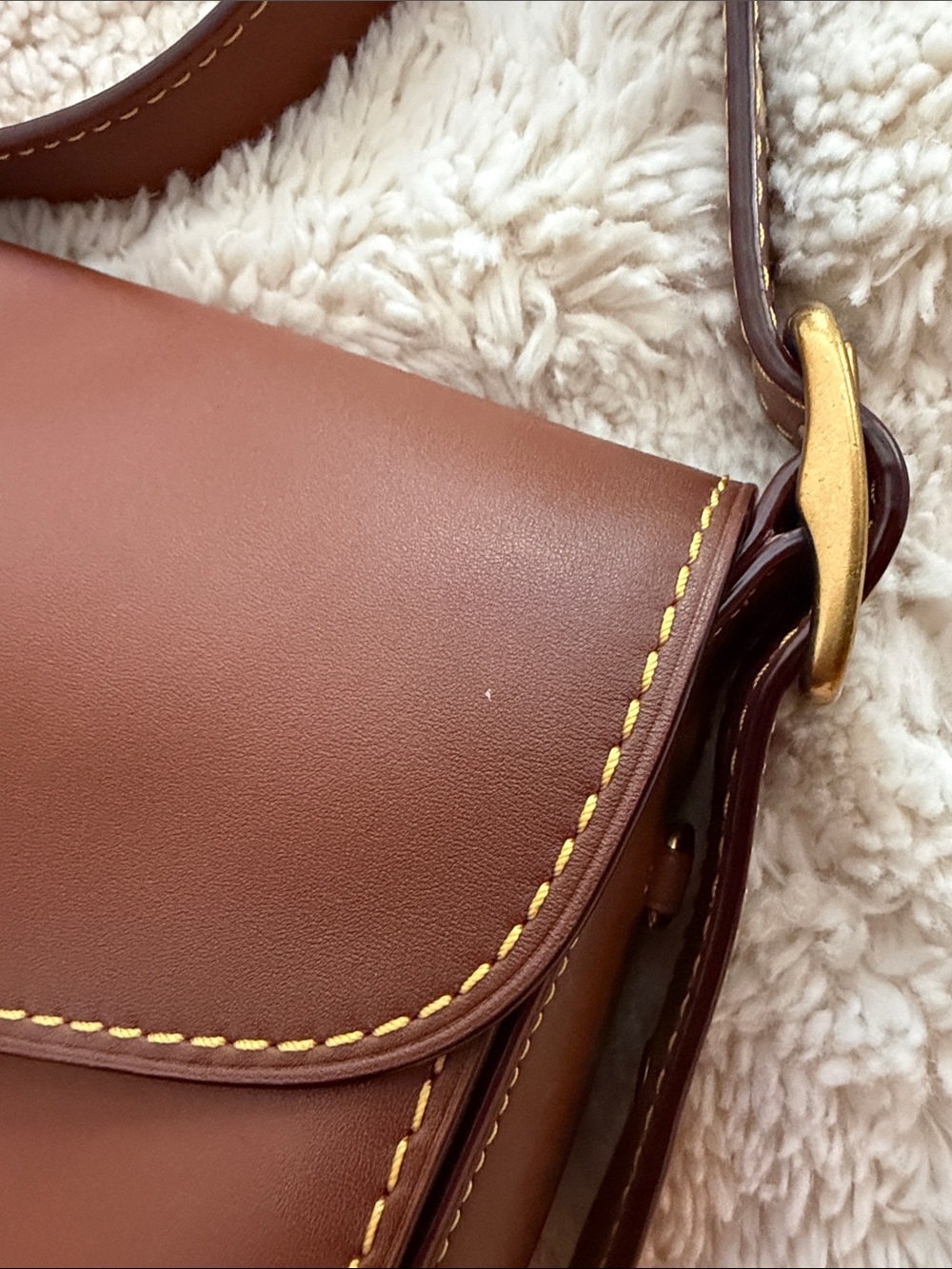Coach Brown Leather Saddle Crossbody Bag - Picture 9 of 12